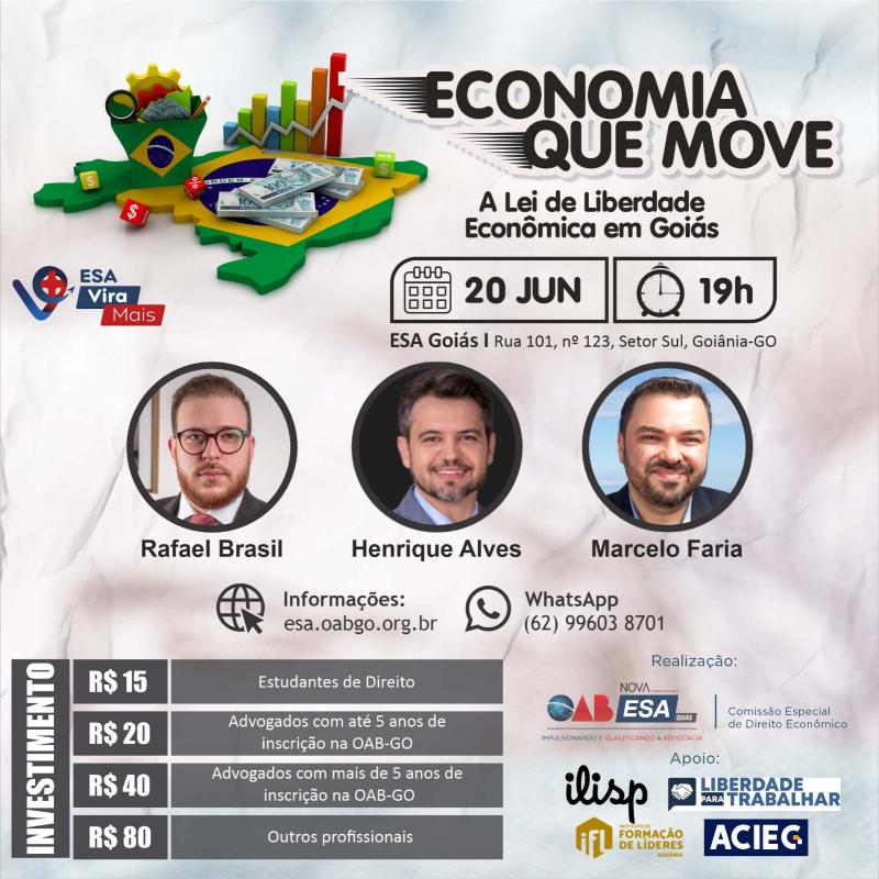 EVENTO: DIREITO E ECONOMIA: A IMPORTÂNCIA DA LIBERDADE ECONÔMICA 05/12/2022  10h