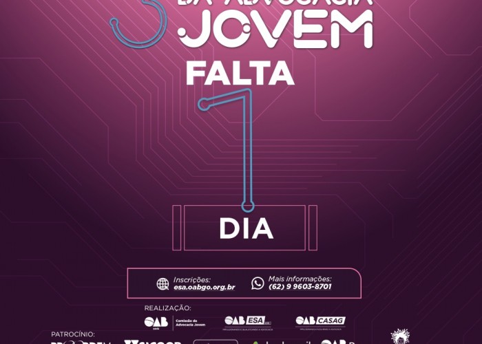 3ª Congresso Goiano da Advocacia Jovem começa nesta quinta-feira; confira a programação