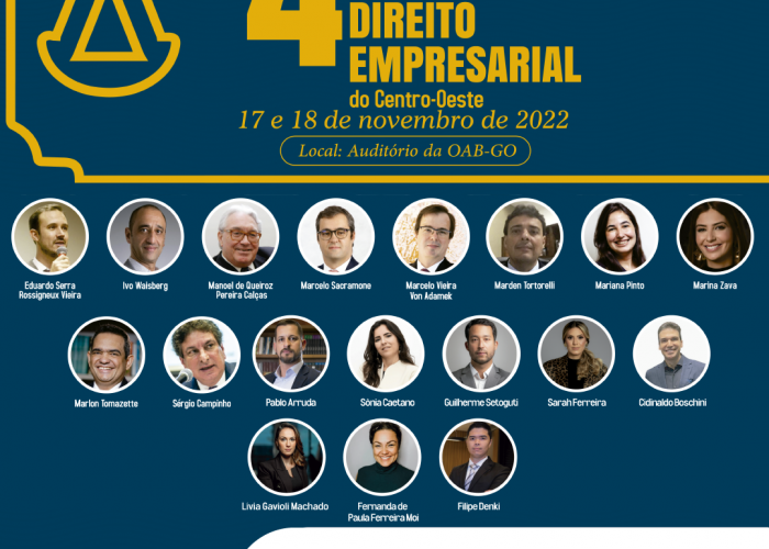 ESA e CDE realizam o 4º Congresso de Direito Empresarial do Centro-Oeste em novembro