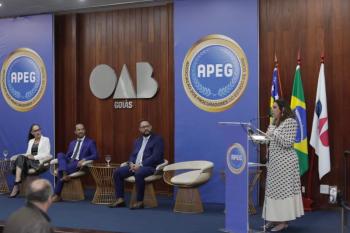 OAB Goiás participa da cerimônia de posse da nova diretoria e conselho diretor da APEG