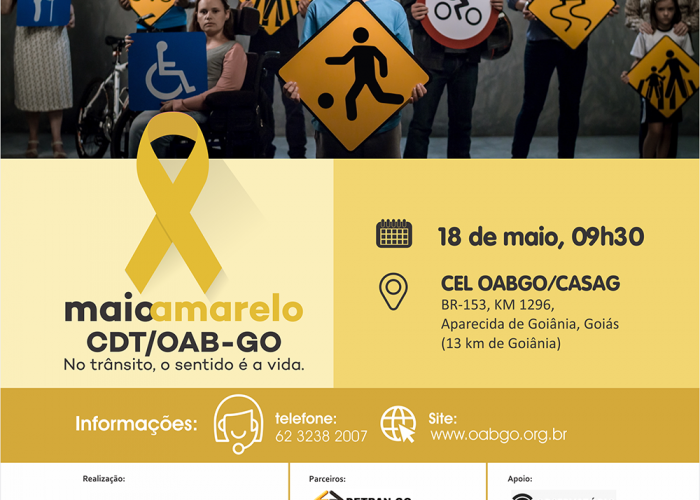 OAB-GO promove ações educativas pelo Maio Amarelo