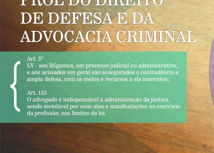 CDCrim programa série de palestras para discutir valorização da advocacia criminal