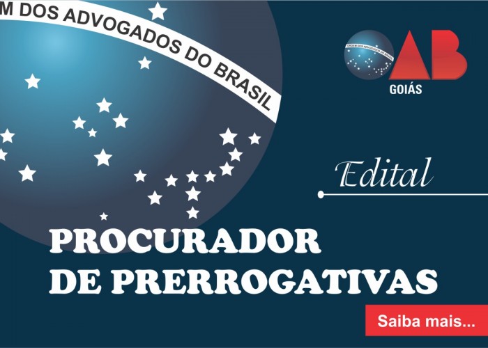 Inscrições para I concurso de procurador de prerrogativas serão abertas na segunda-feira