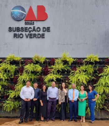 Subseção de Rio Verde recebe visita institucional da nova juíza do Juizado de Violência Doméstica da Comarca