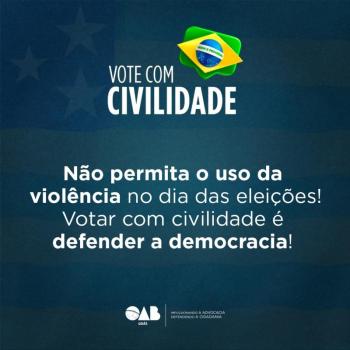 OAB-GO promove campanha contra violência política nas eleições de 2022