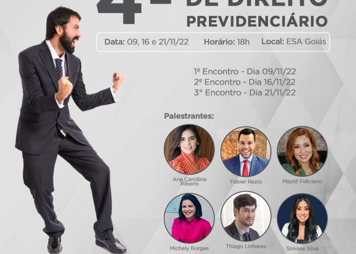 ESA e CDPrev promovem a 4ª Maratona de Direito Previdenciário