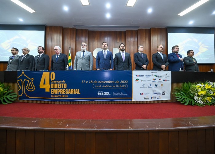 Direito Processual Empresarial e Direito Societário são temas de abertura do 4º Congresso de Direito Empresarial do Centro-Oeste