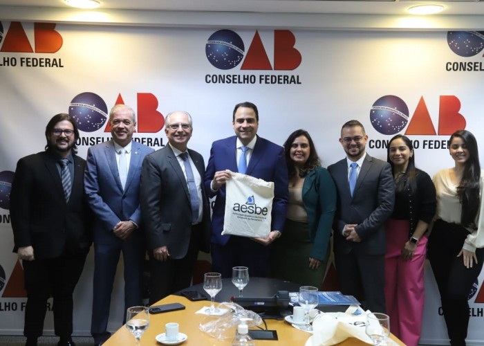 Segurança jurídica da lei de saneamento é tema de reunião entre Conselho Federal, presidente da OAB Nacional e Aesbe