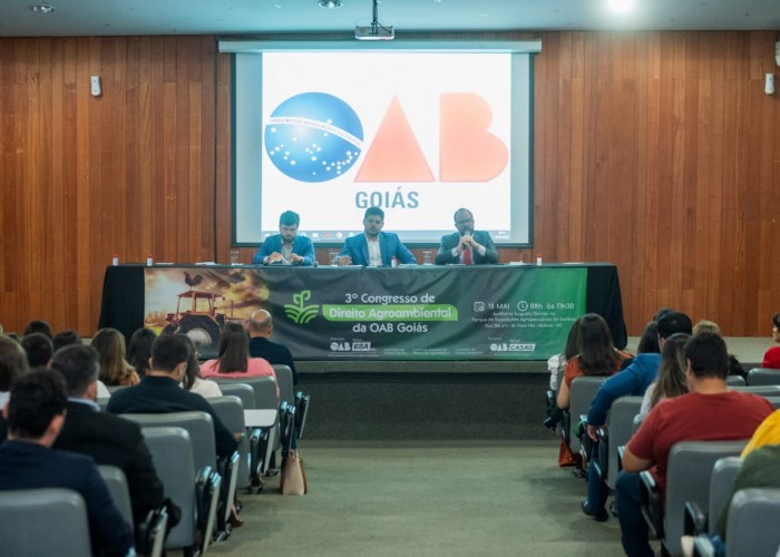 Taxa do agro, conflitos fundiários e compliance ambiental são temas de debate do 3° Congresso de Direito Agroambiental da OAB-GO