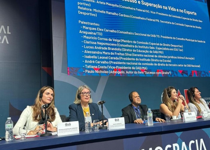 24ª CNAB: CONSELHEIRA FEDERAL ARLETE MESQUITA INSPIRA ADVOGADOS COM EXPOSIÇÃO SOBRE “SUCESSO E SUPERAÇÃO NA VIDA E NO ESPORTE”