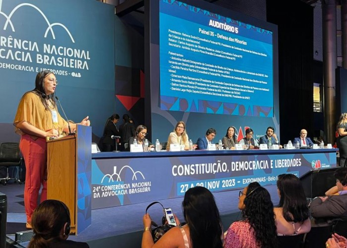 CONSELHEIRA AMANDA SOUTO PALESTRA SOBRE DEFESA E PROTEÇÃO DAS MINORIAS NA 24ª CONFERÊNCIA NACIONAL DA ADVOCACIA BRASILEIRA