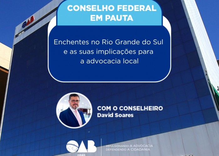 Conselho Federal: enchentes no Rio Grande do Sul e as suas implicações para a advocacia local