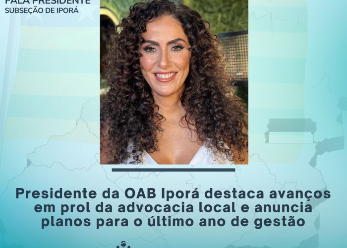 Presidente da OAB Iporá destaca avanços em prol da advocacia local e anuncia planos para o último ano de gestão