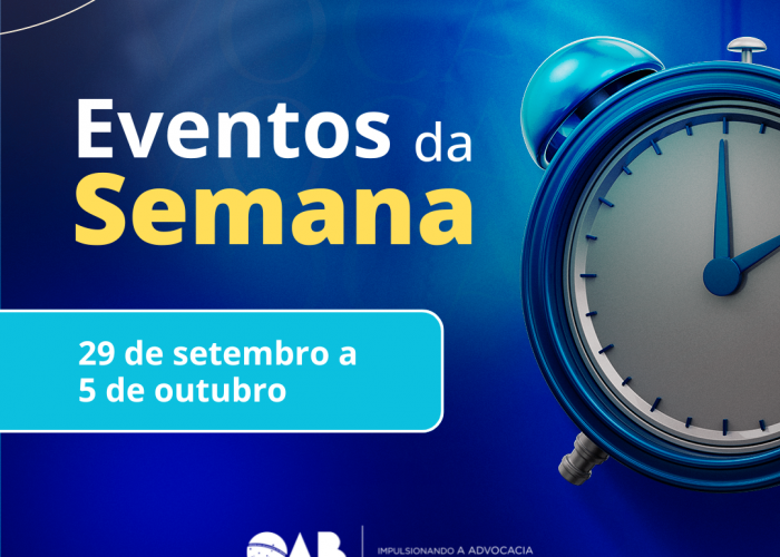 Agenda de eventos OAB-GO; confira as novidades da semana!