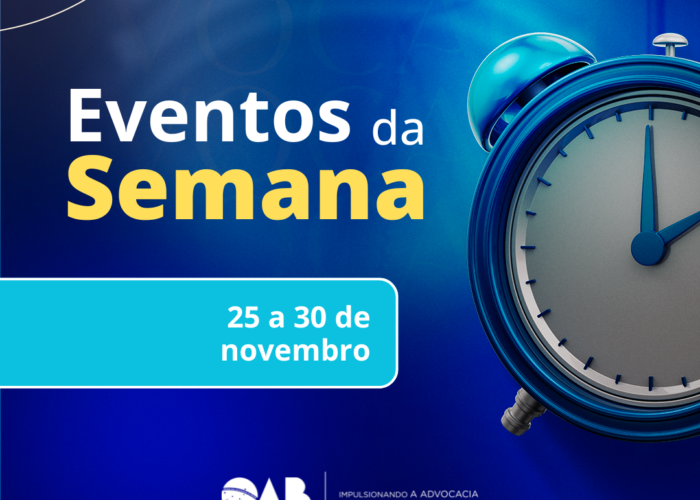 OAB-GO: confira os eventos e atividades da semana (24 a 30 de novembro)